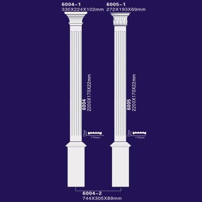 대리석 장식적인 폴리우레탄 로마 란, 고전적인 작풍 Pu 로마 벽기둥